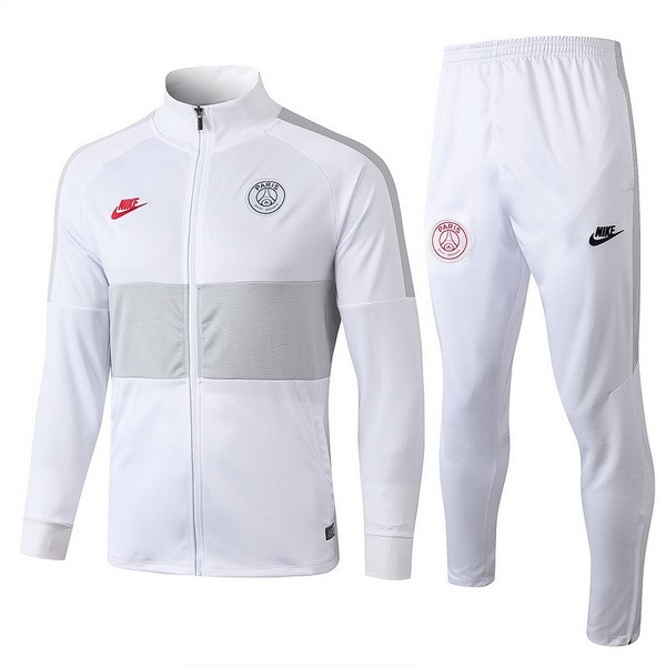 Chandal Del Paris Saint Germain 2019-2020 Blanco Gris